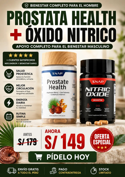 PROSTATA HEALTH + ÓXIDO NÍTRICO